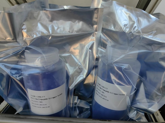 Cao độ tinh khiết Cosmetic Copper Tripeptide-1 CAS 89030-95-5 Ghk-Cu For Anti-Aging CAS 49557-75-7