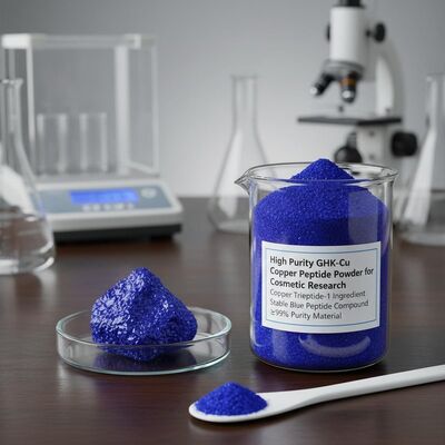 Bột Peptide Đồng GHK-Cu Độ tinh khiết cao với cấu trúc ổn định để sản xuất Collagen | Thành phần Đồng Tripeptide-1