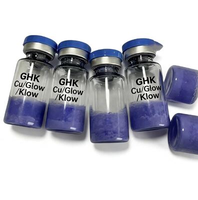 Độ tinh khiết cao ≥99% Bột Peptide GHK-Cu đồng để phát triển chăm sóc da. Ứng dụng tăng sản xuất collagen và giảm nếp nhăn
