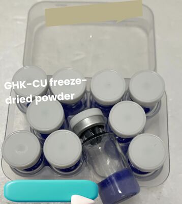 Lyophilized High Purity ≥98% GHK-Cu Copper Peptide Vials cho nghiên cứu mỹ phẩm chống lão hóa