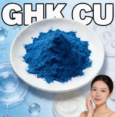 Độ tinh khiết cao ≥99% GHK-Cu bột đồng tripeptide-1 Thúc đẩy sản xuất collagen Giảm nếp nhăn để sửa chữa da