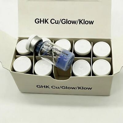 Bột lyophilized GHK-Cu tinh khiết cao 100mg Vials For Skin Repair Research Cosmetic Formulation