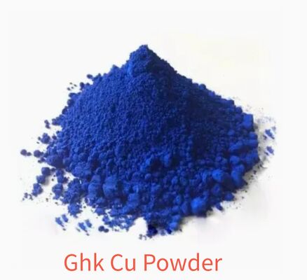 Bột GHK-Cu tinh khiết cao CAS 89030-95-5 Peptide đồng cho chăm sóc da chống lão hóa