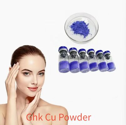 Bột peptide đồng GHK-Cu tinh khiết cao cho nghiên cứu chăm sóc da Copper Tripeptide-1 Cosmetic Ingredient Blue Peptide Chất lượng ổn định