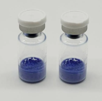 Lọ đông khô GHK-Cu có độ tinh khiết cao 50mg 100mg Đồng Peptide cho nghiên cứu mỹ phẩm