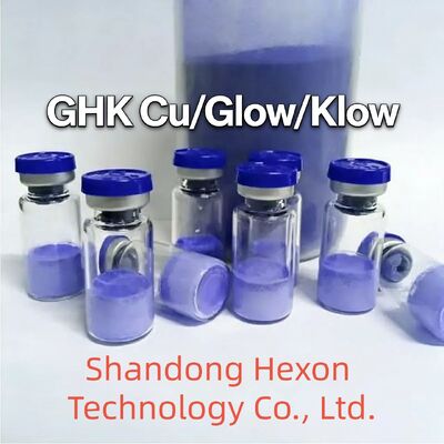 GHK-Cu tinh khiết cao 50mg 100mg Vials Peptide Bột tripeptide đồng chất lượng mỹ phẩm