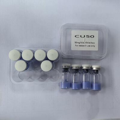 Bột Peptide đồng GHK-Cu cao cấp cho công thức mỹ phẩm Copper Tripeptide-1 nguyên liệu nguyên liệu tinh khiết cao Blue Peptide Thất lượng nghiên cứu ổn định