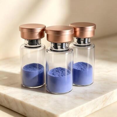 Độ tinh khiết cao GHK-Cu Bột Peptide đồng cho chăm sóc da Công thức Copper Tripeptide-1 Vật liệu thẩm mỹ nguyên liệu nguyên liệu Blue Peptide Complex Chất lượng đáng tin cậy