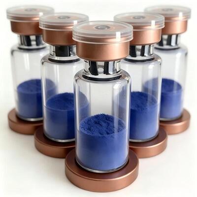 Bột đồng peptide GHK-Cu có độ tinh khiết cao để nghiên cứu chăm sóc da Đồng Tripeptide-1 Thành phần mỹ phẩm Peptide xanh Công thức ổn định Hiệu suất