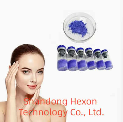 Bột Peptide Đồng GHK-Cu Độ tinh khiết cao cho Mỹ phẩm Chăm sóc da Thành phần Đồng Tripeptide-1 Peptide Xanh Chất lượng ổn định
